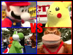 Mario & Yoshi -VS- Donkey Kong & Pikachu